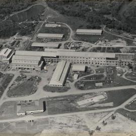 Aerial View of Petrie Mill still under construction