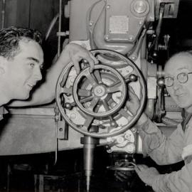 Dick White & Unknown Male Worker