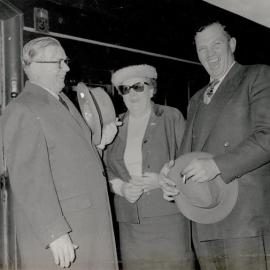Captain A.C.W. Meares, Mrs Meares & Reg Kay