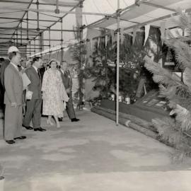 Displays being viewed by VIPs