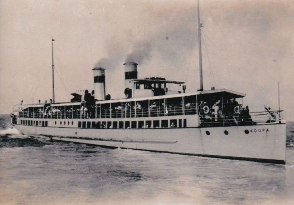 Collection of photographs depicting the Koopa and crew