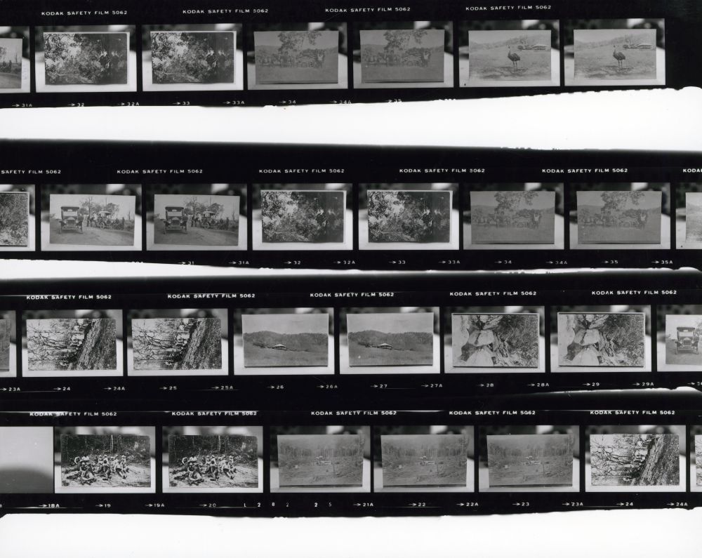 Proof sheets from Tom Richards family photographs, ca. 1988