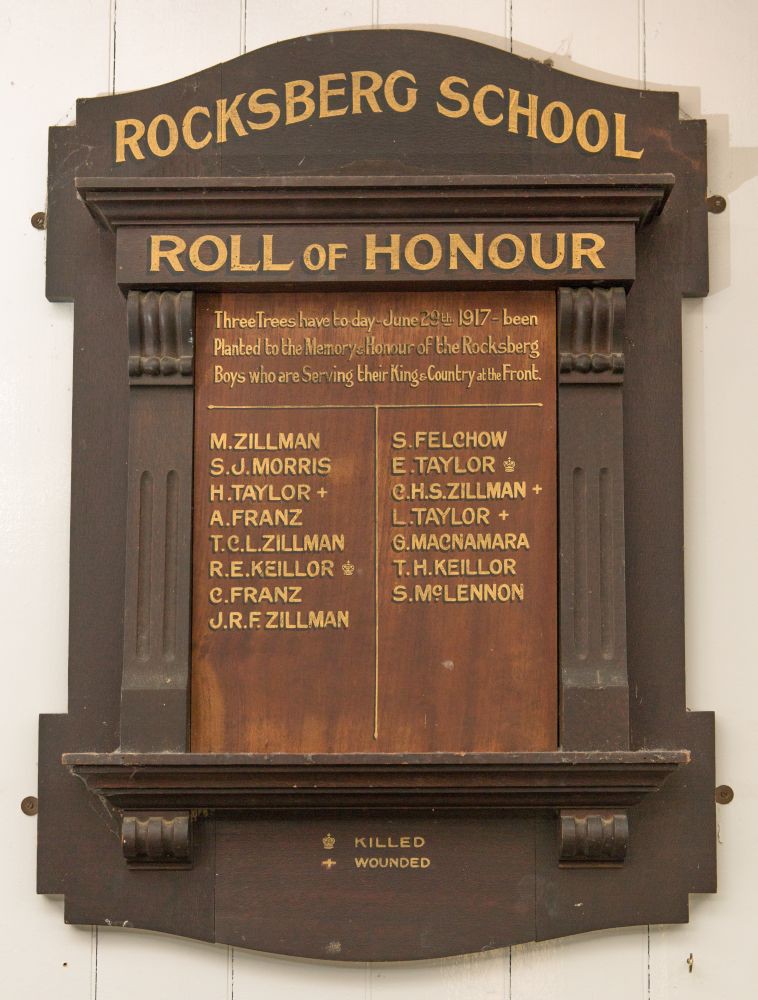 Rocksberg School Roll of Honour