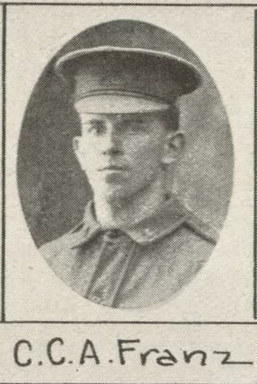 Cecil Charles Andrew Franz, SN 3031, Service Record