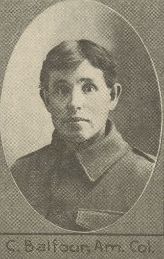Cecil Vernon Balfour, SN 2625, Service Record
