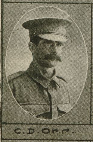 Cuthbert Donald Orr, SN 894, Service Record