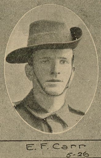 Edward Francis Carr, SN 2339, Service Record