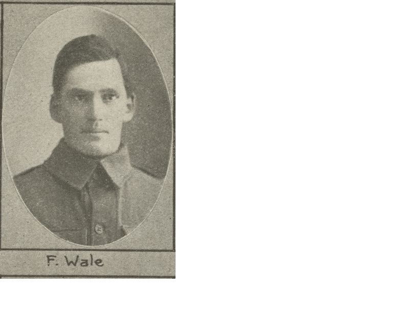 Frank Wale, SN 103, Service Record