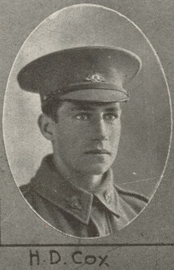 Harold Dixon Cox, SN 2018, Service Record