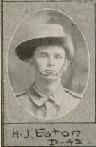 Herbert John Eaton, SN 1828, Service Record