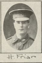 Hubert Friar, SN 6084, Service Record