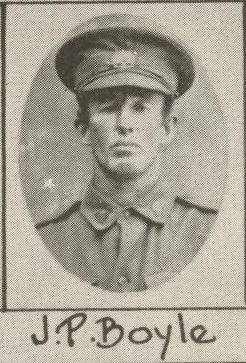 Joseph Patrick Boyle, SN 2398B, Service Record