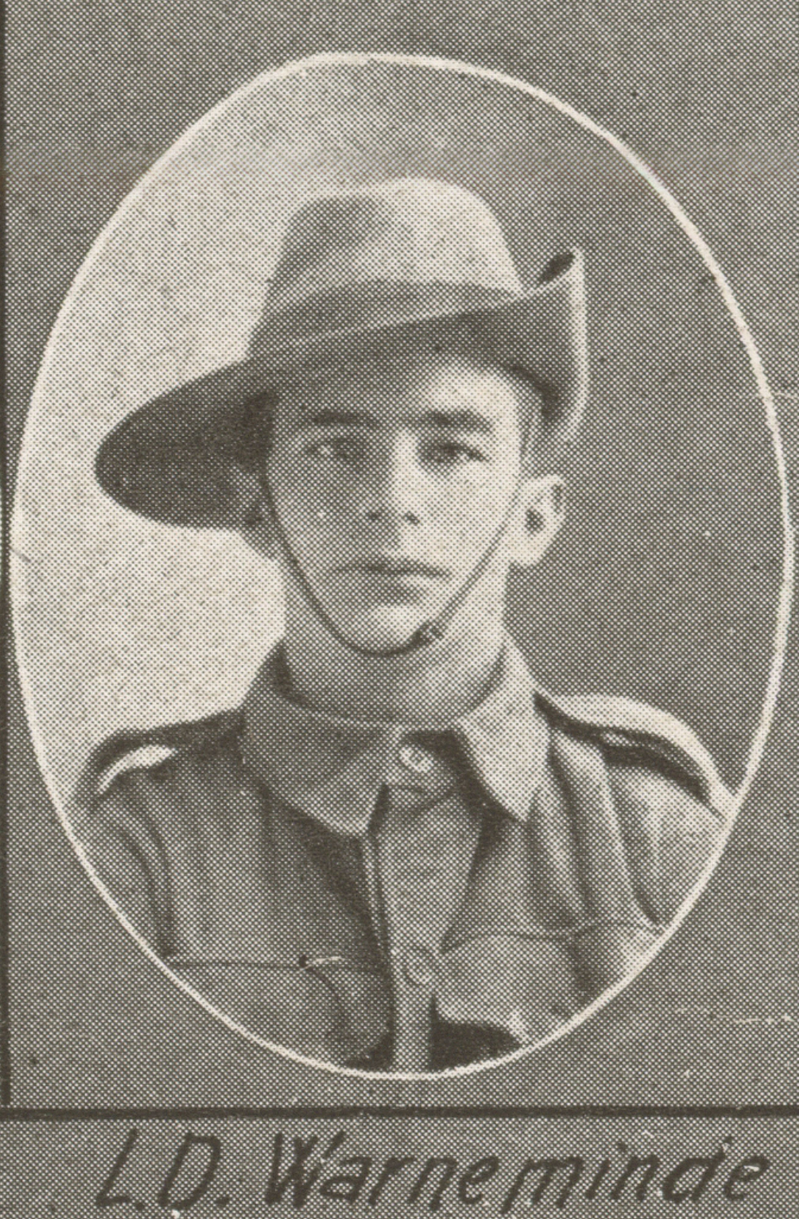 Leonard David Warneminde, SN 2645, Service Record