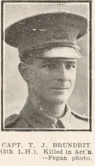 Thomas Joseph Brundrit, SN Unknown, Service Record