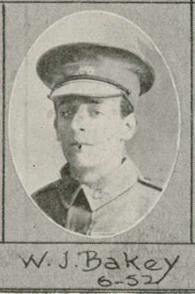 William Joseph Bakey, SN 2622A, Service Record