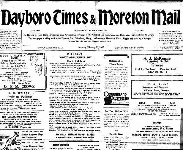 Dayboro Times &amp; Moreton Mail [electronic resource]