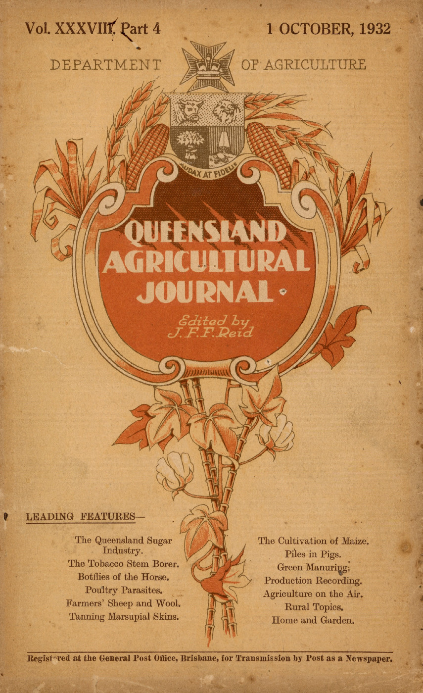 Queensland Agricultural Journal - October 1932 [Duplicate copy]