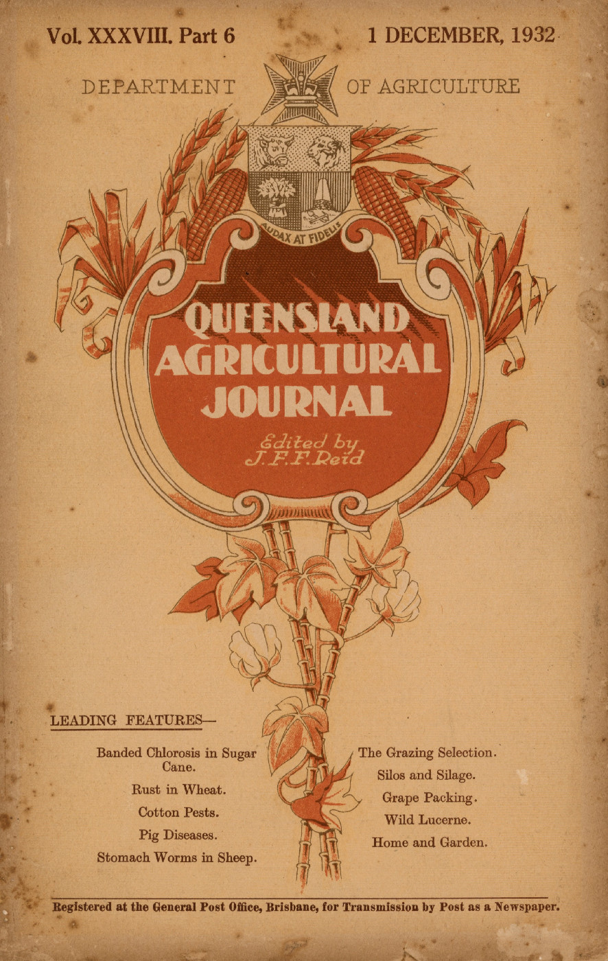 Queensland Agricultural Journal - December 1932 [Duplicate copy]