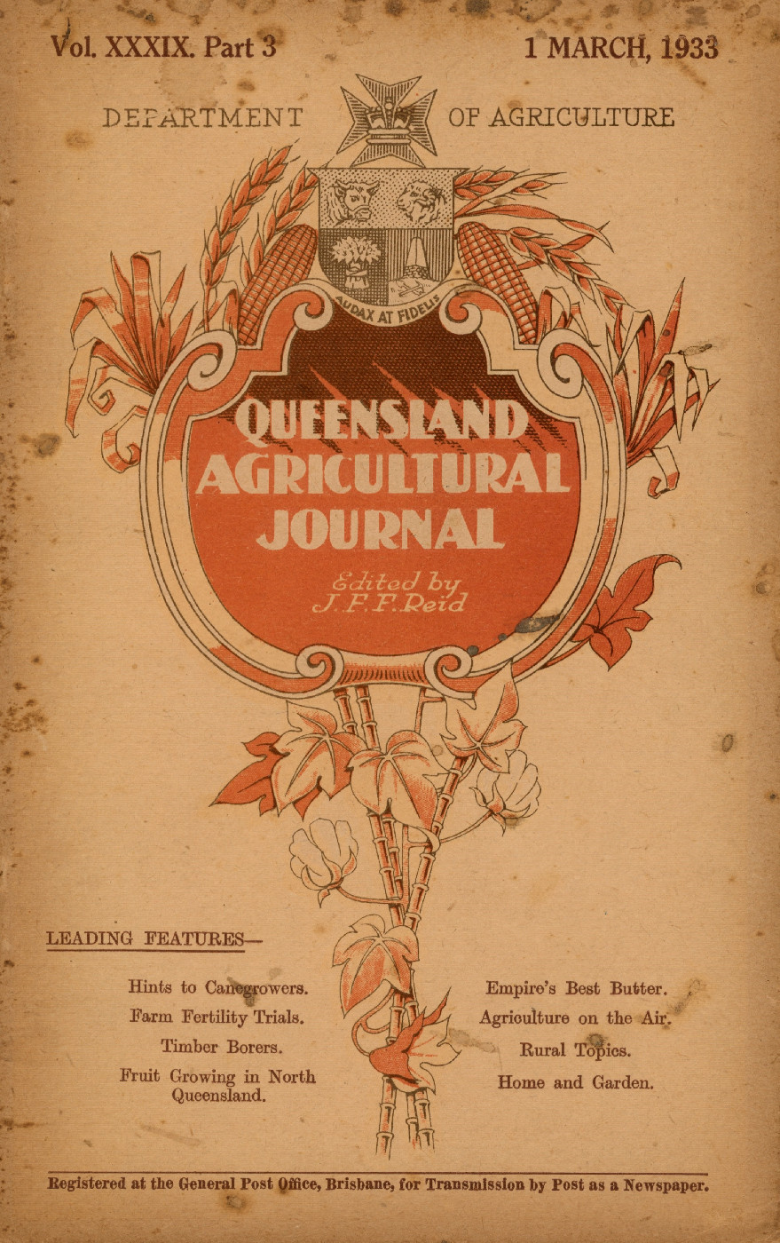 Queensland Agricultural Journal - March 1933 [Duplicate copy]