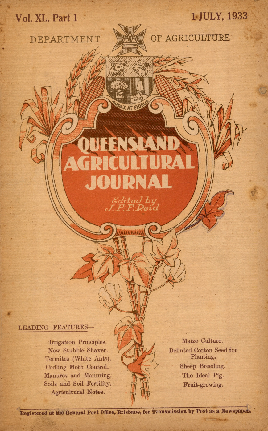 Queensland Agricultural Journal - July 1933 [Duplicate copy]