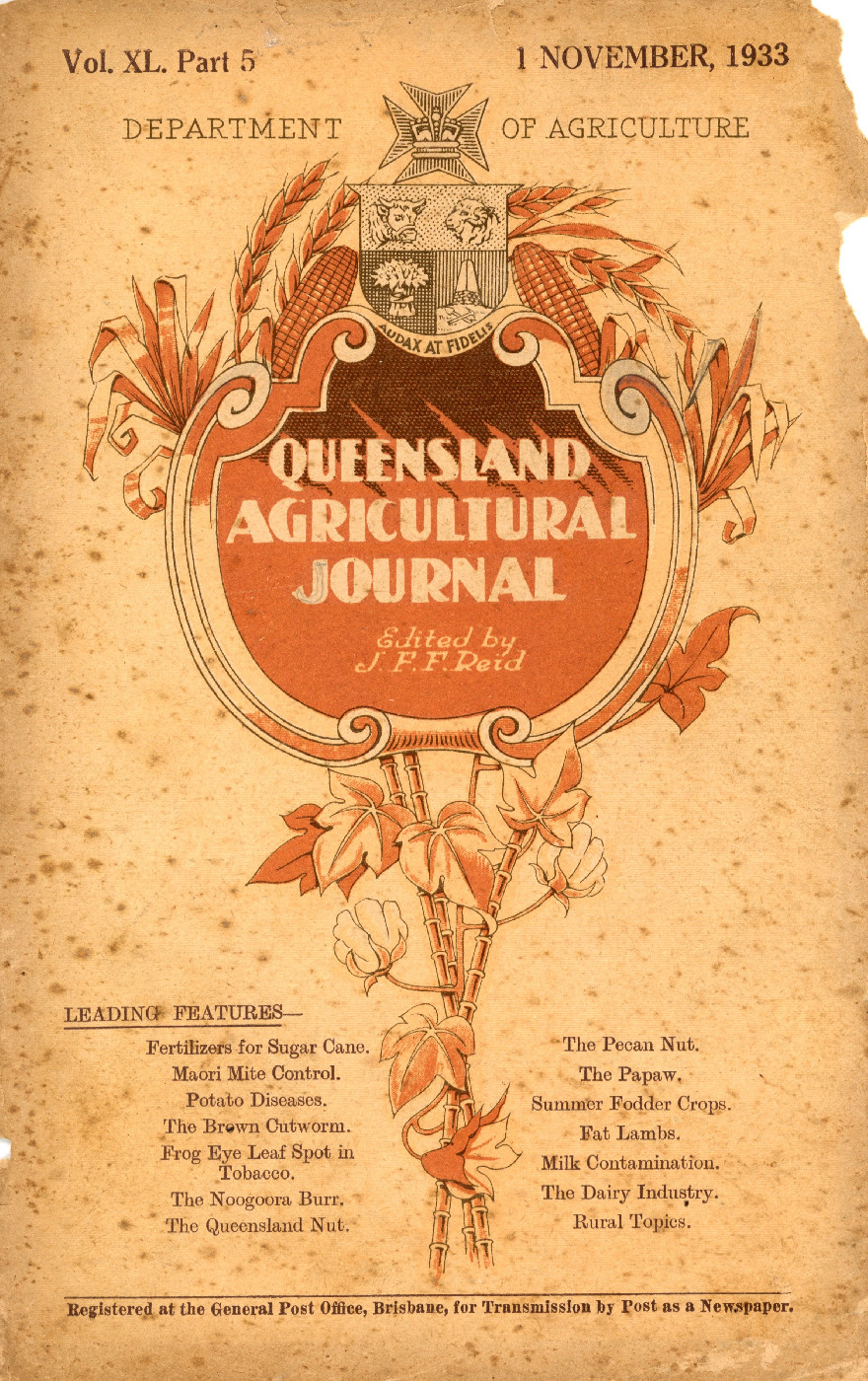 Queensland Agricultural Journal - November 1933 [Duplicate copy]