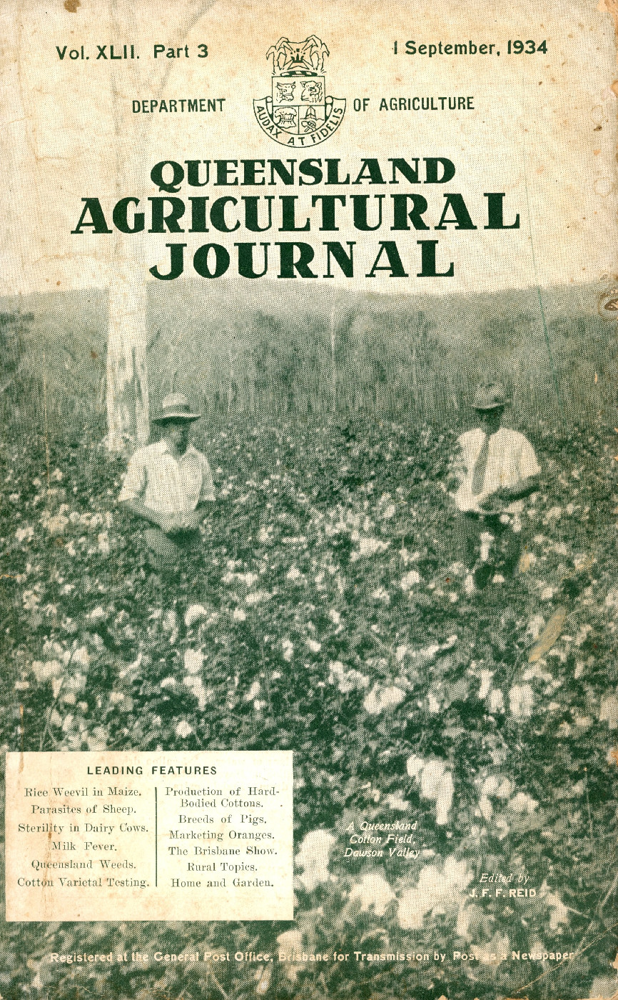 Queensland Agricultural Journal - September 1934 [Duplicate copy]